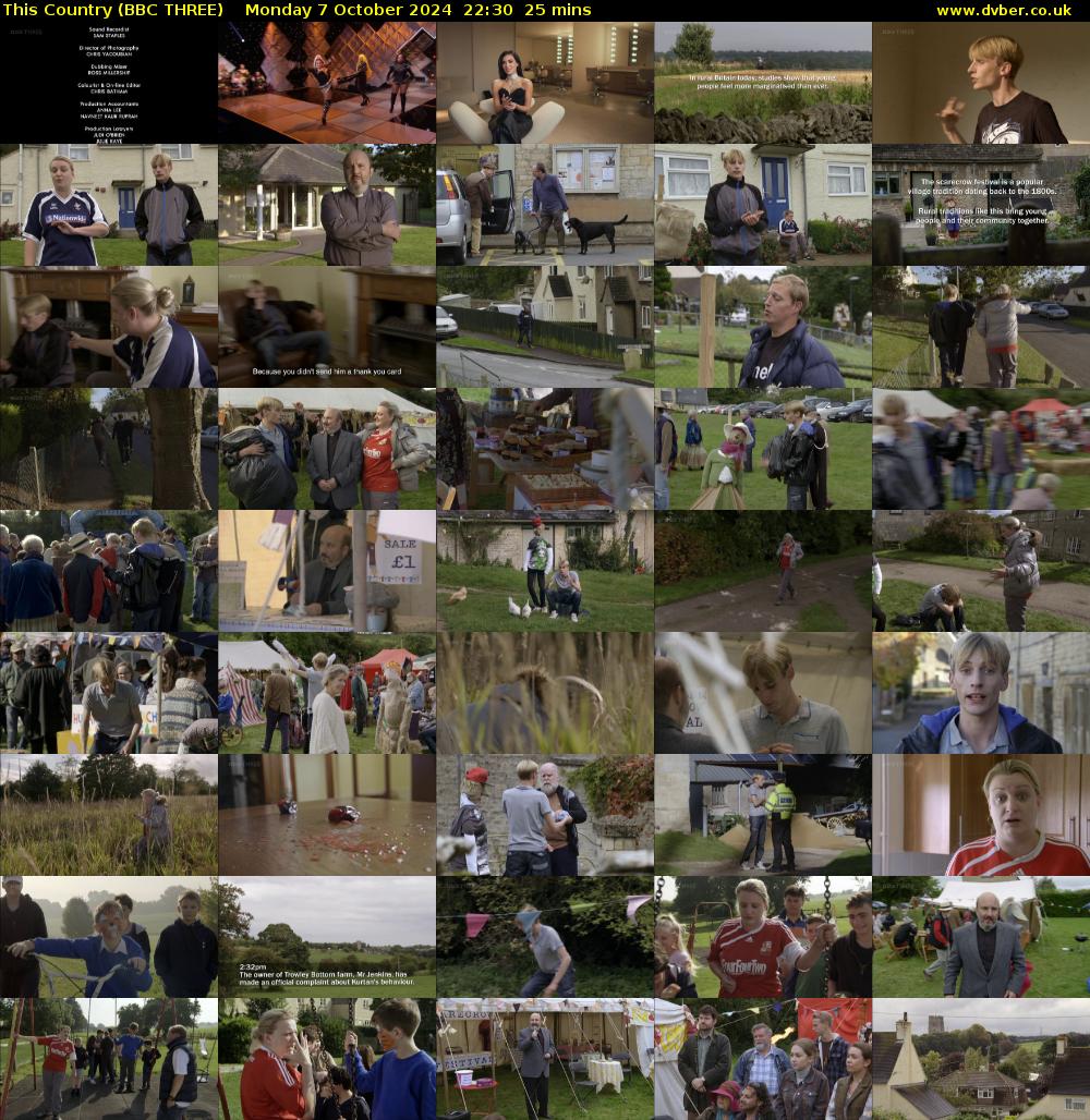 This Country (BBC THREE) Monday 7 October 2024 22:30 - 22:55