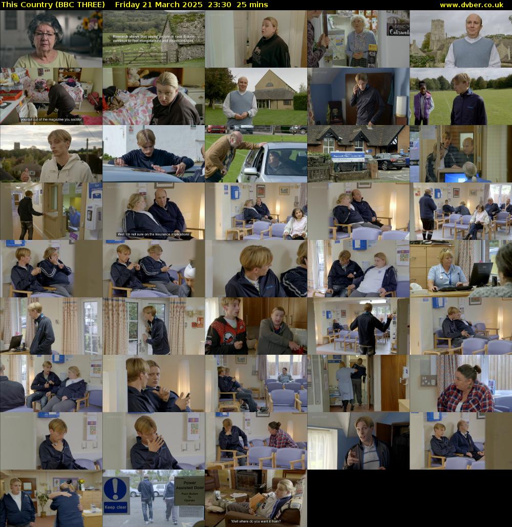 This Country (BBC THREE) Friday 21 March 2025 23:30 - 23:55
