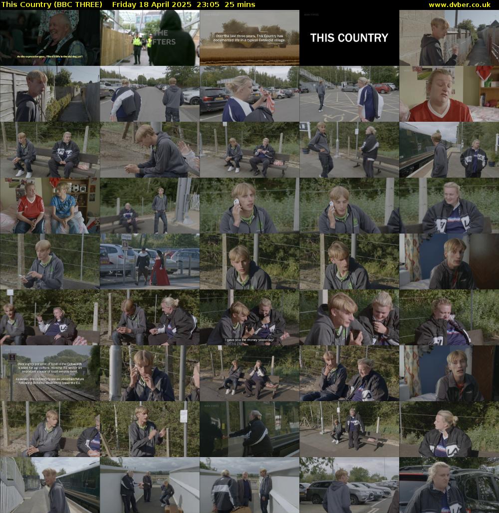 This Country (BBC THREE) Friday 18 April 2025 23:05 - 23:30