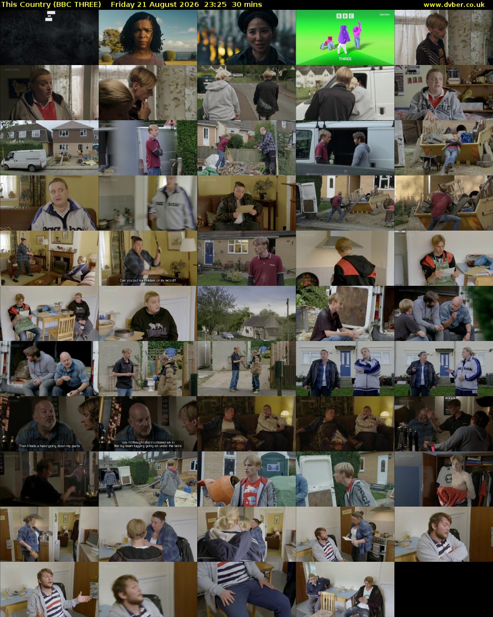 This Country (BBC THREE) Friday 21 August 2026 23:25 - 23:55