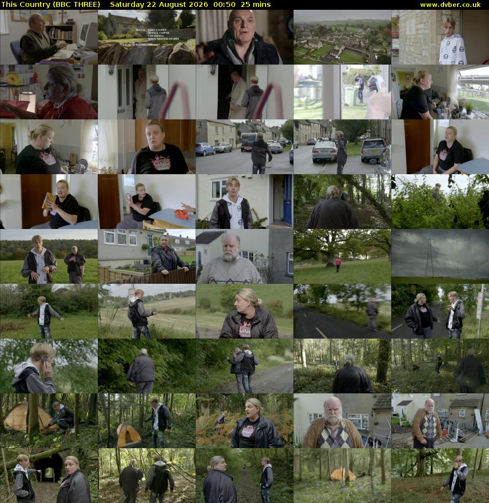 This Country (BBC THREE) Saturday 22 August 2026 00:50 - 01:15