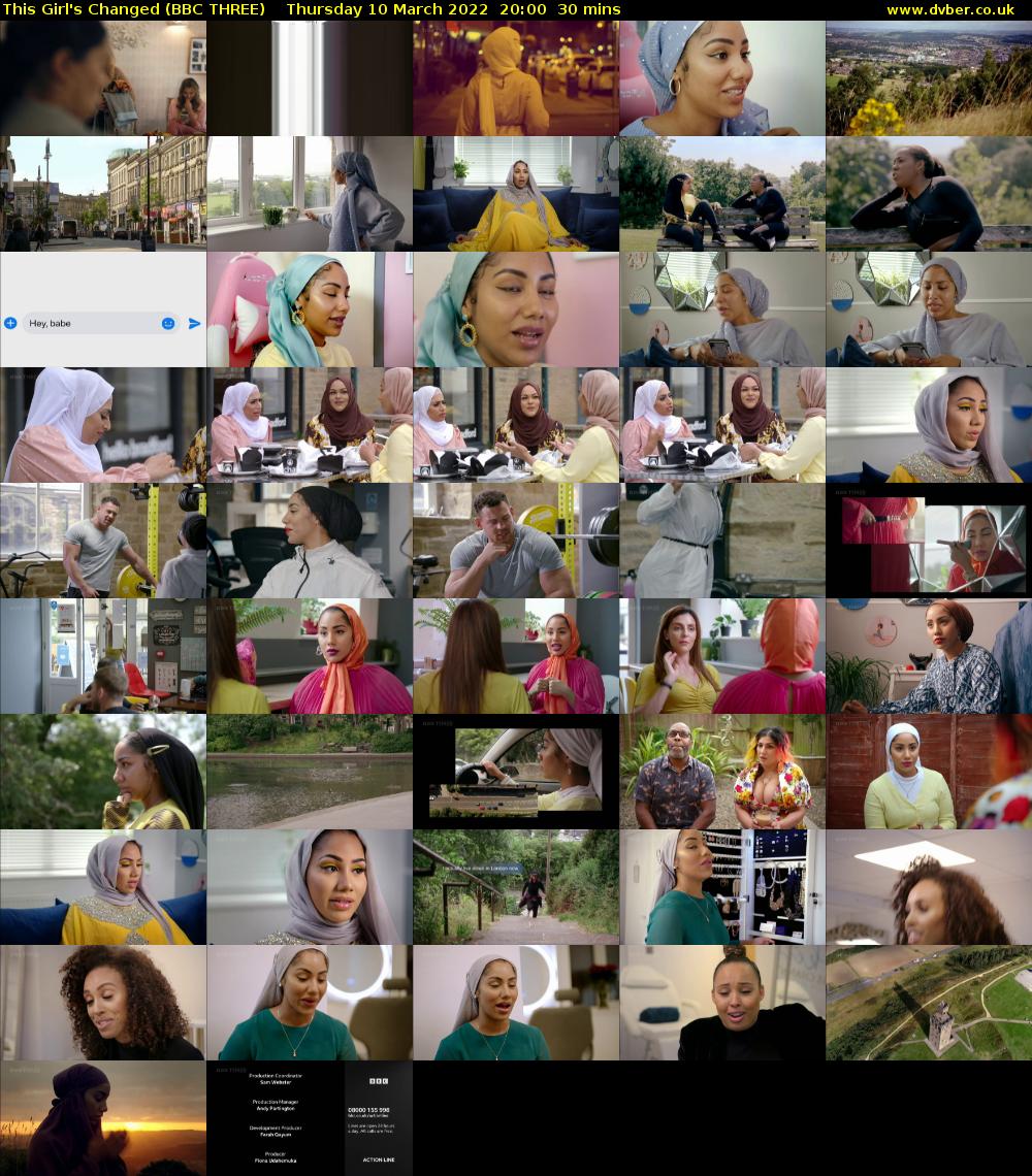 This Girl's Changed (BBC THREE) Thursday 10 March 2022 20:00 - 20:30