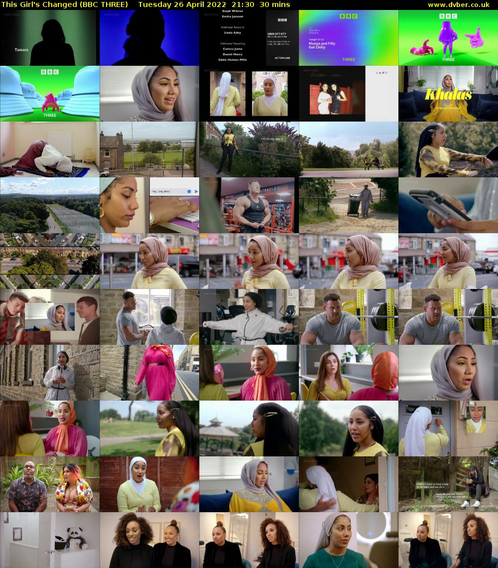 This Girl's Changed (BBC THREE) Tuesday 26 April 2022 21:30 - 22:00