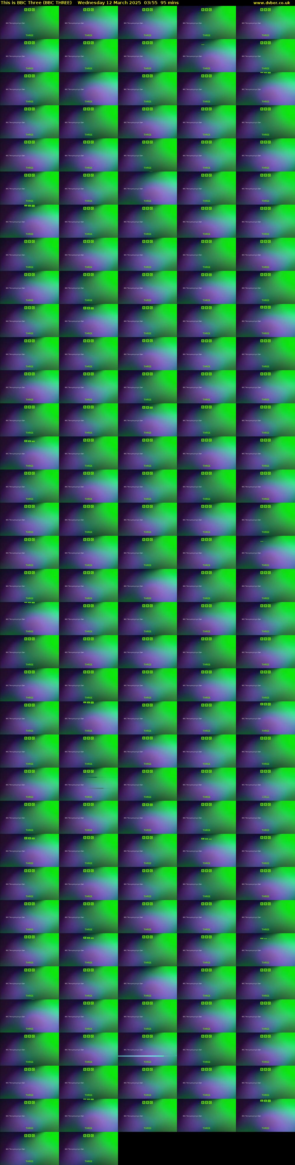 This Is BBC Three (BBC THREE) Wednesday 12 March 2025 03:55 - 05:30