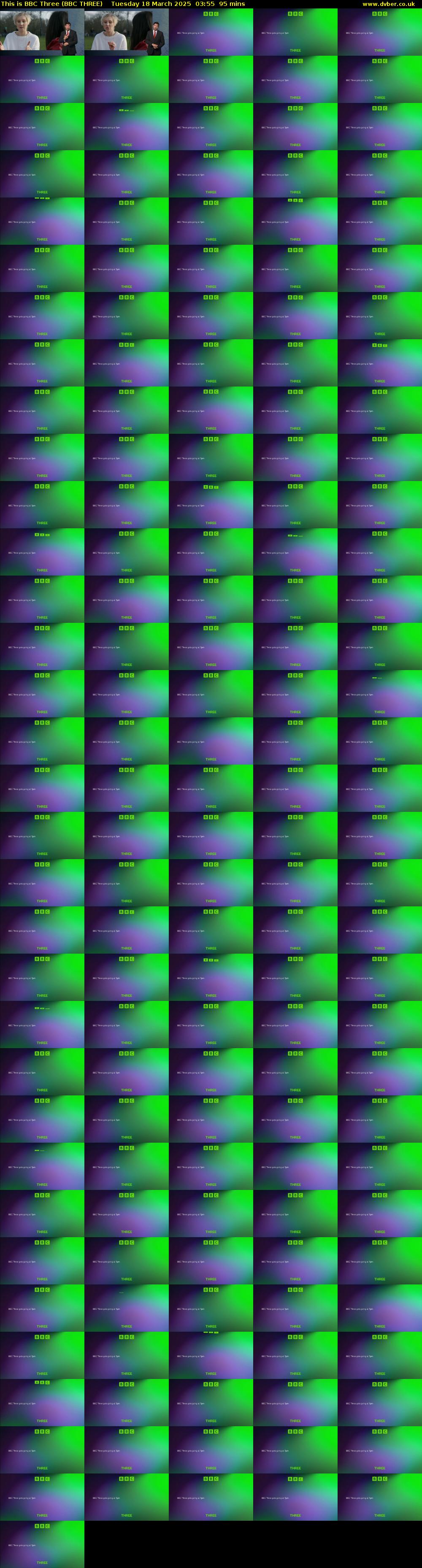 This Is BBC Three (BBC THREE) Tuesday 18 March 2025 03:55 - 05:30