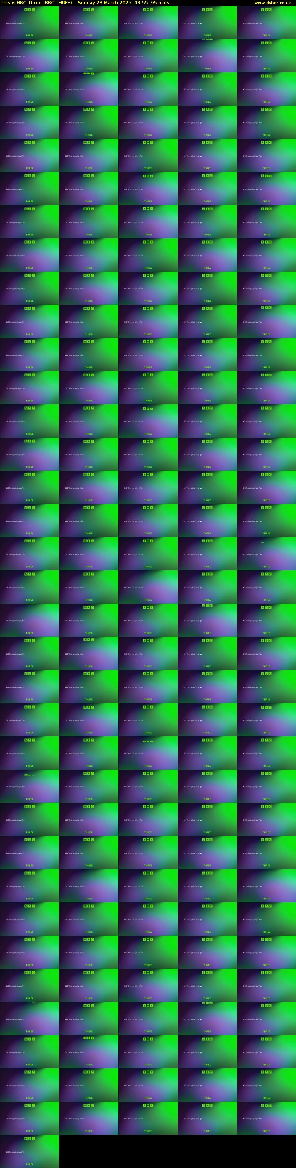 This Is BBC Three (BBC THREE) Sunday 23 March 2025 03:55 - 05:30