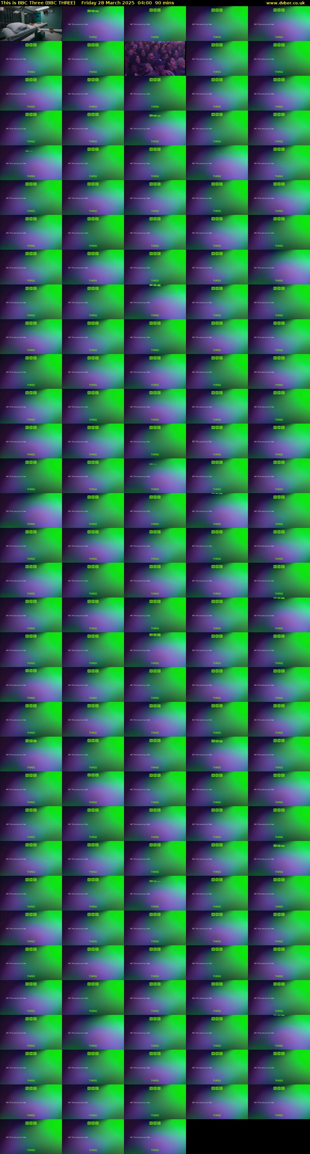 This Is BBC Three (BBC THREE) Friday 28 March 2025 04:00 - 05:30