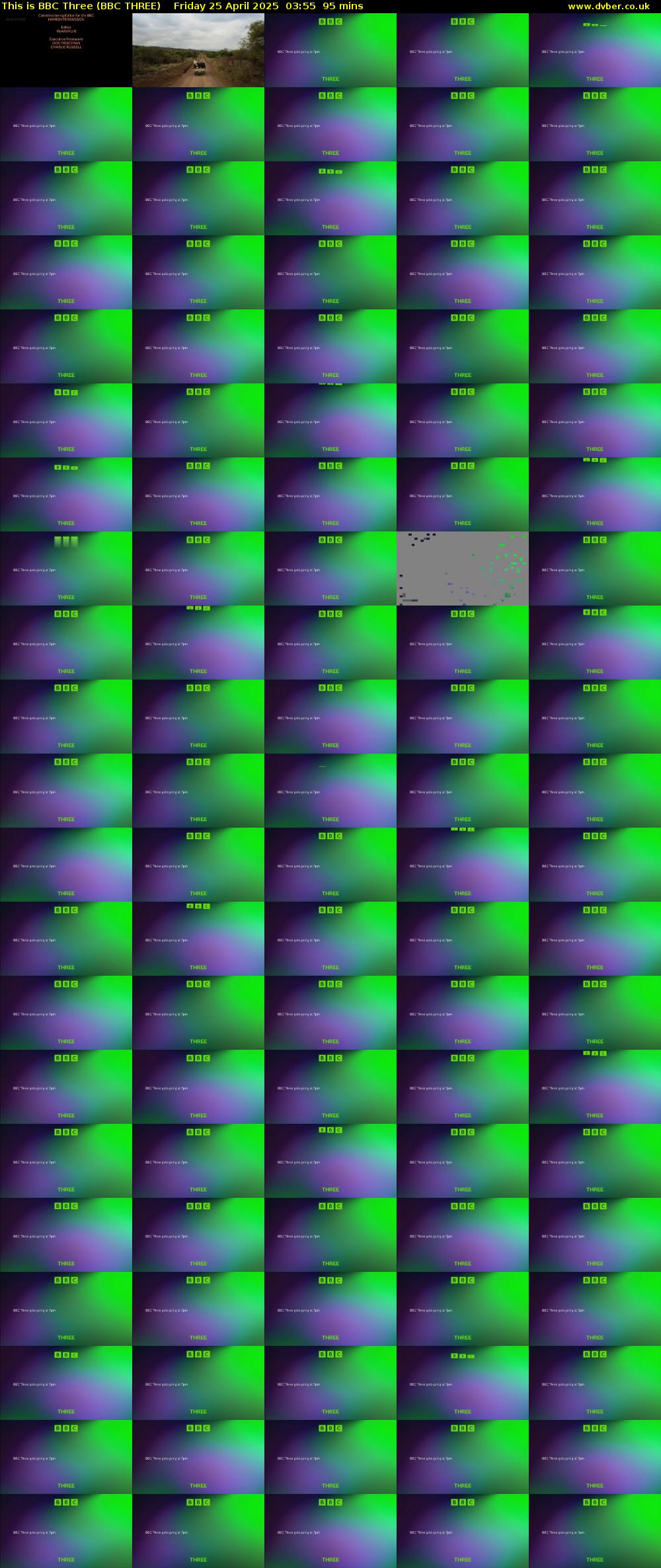 This Is BBC Three (BBC THREE) Friday 25 April 2025 03:55 - 05:30