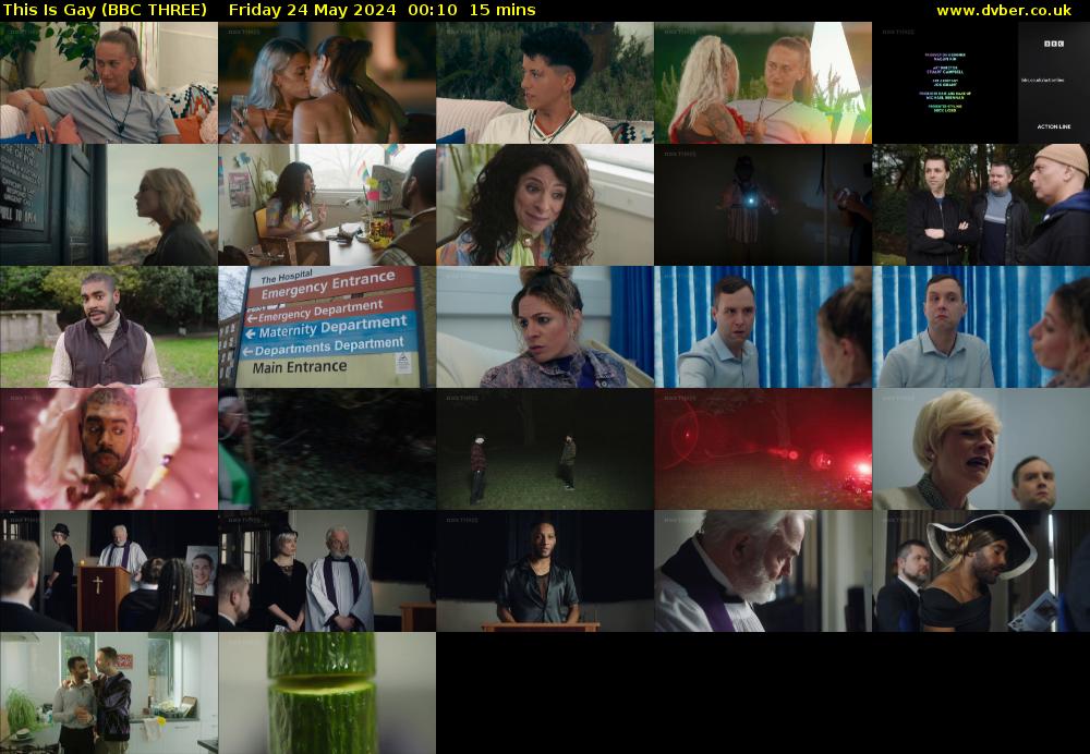 This Is Gay (BBC THREE) Friday 24 May 2024 00:10 - 00:25