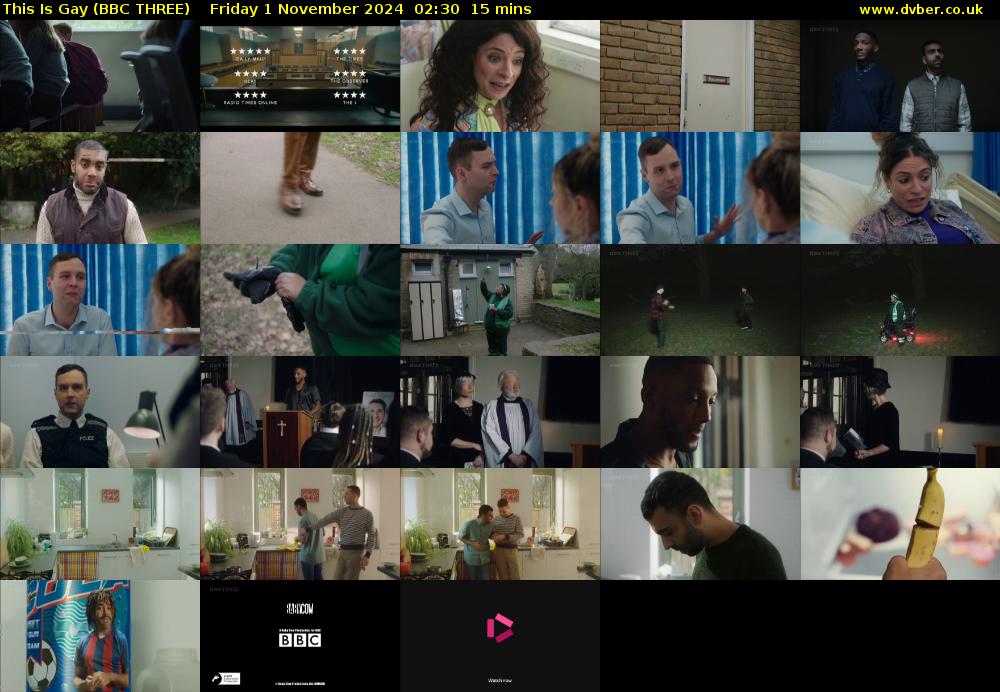 This Is Gay (BBC THREE) Friday 1 November 2024 02:30 - 02:45