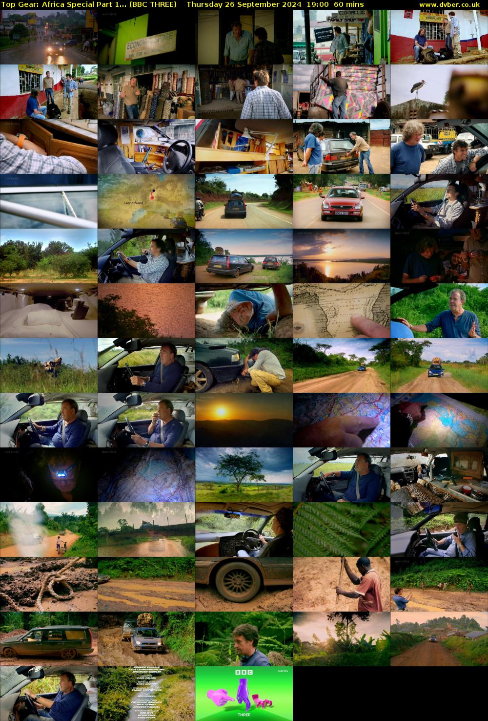 Top Gear: Africa Special Part 1... (BBC THREE) Thursday 26 September 2024 19:00 - 20:00