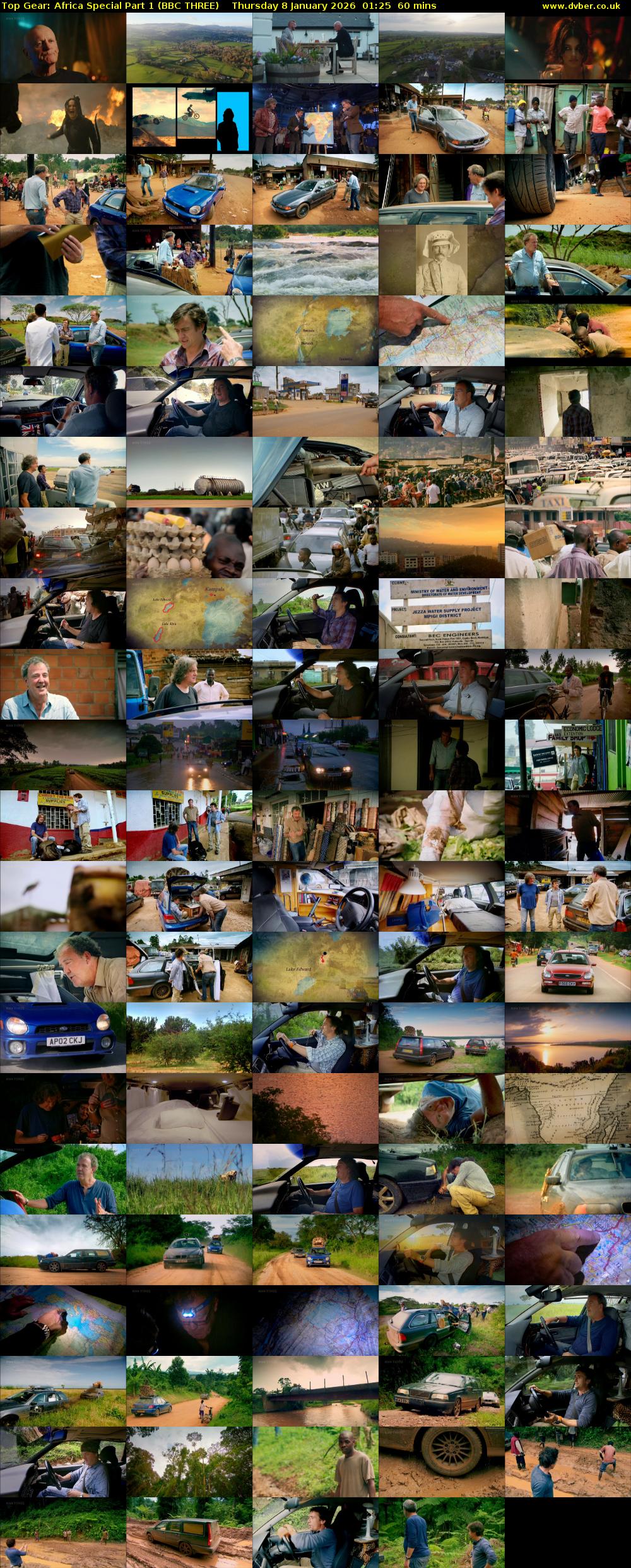 Top Gear: Africa Special Part 1 (BBC THREE) Thursday 8 January 2026 01:25 - 02:25
