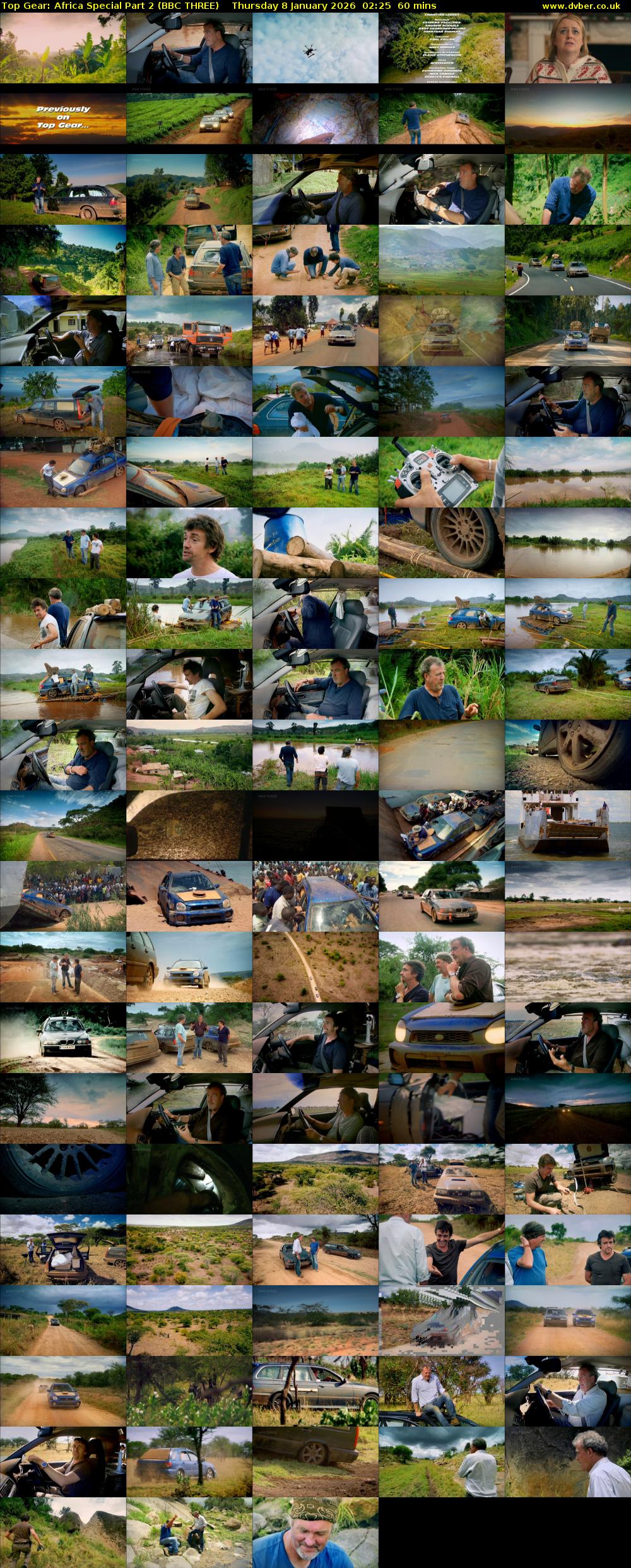 Top Gear: Africa Special Part 2 (BBC THREE) Thursday 8 January 2026 02:25 - 03:25