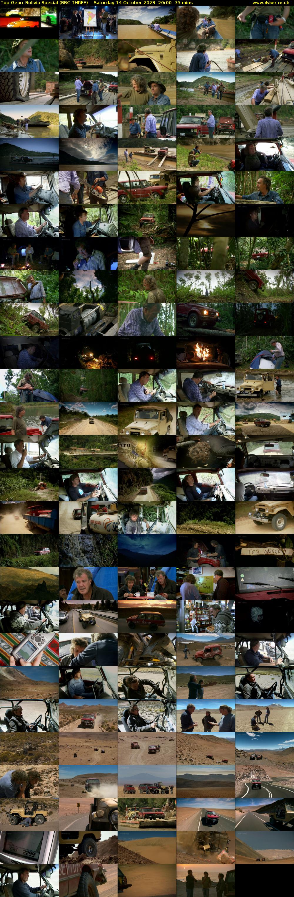 Top Gear: Bolivia Special (BBC THREE) Saturday 14 October 2023 20:00 - 21:15