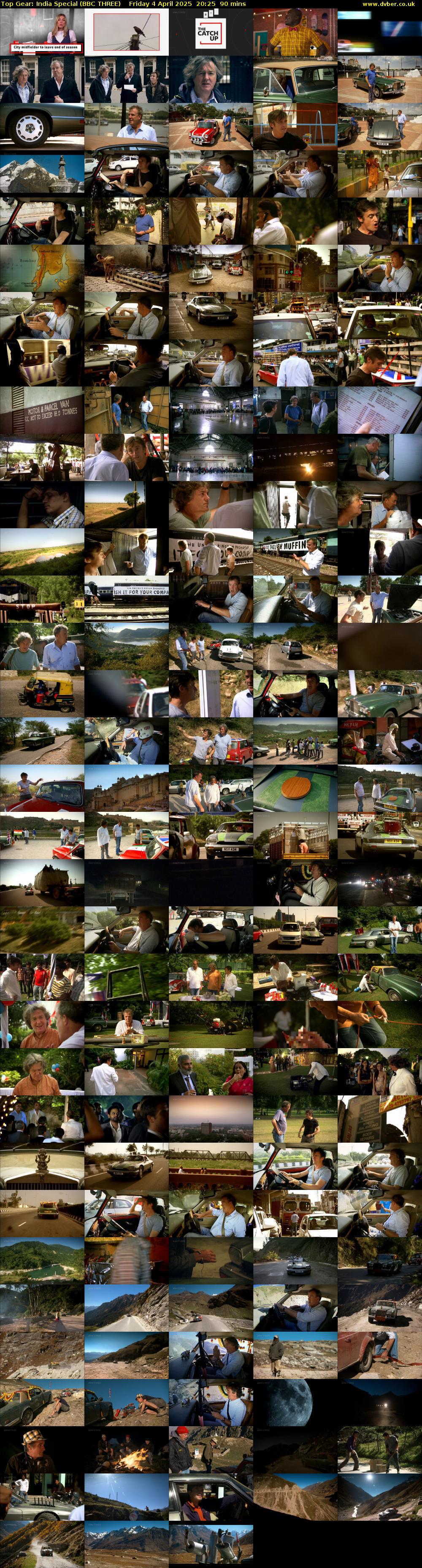 Top Gear: India Special (BBC THREE) Friday 4 April 2025 20:25 - 21:55