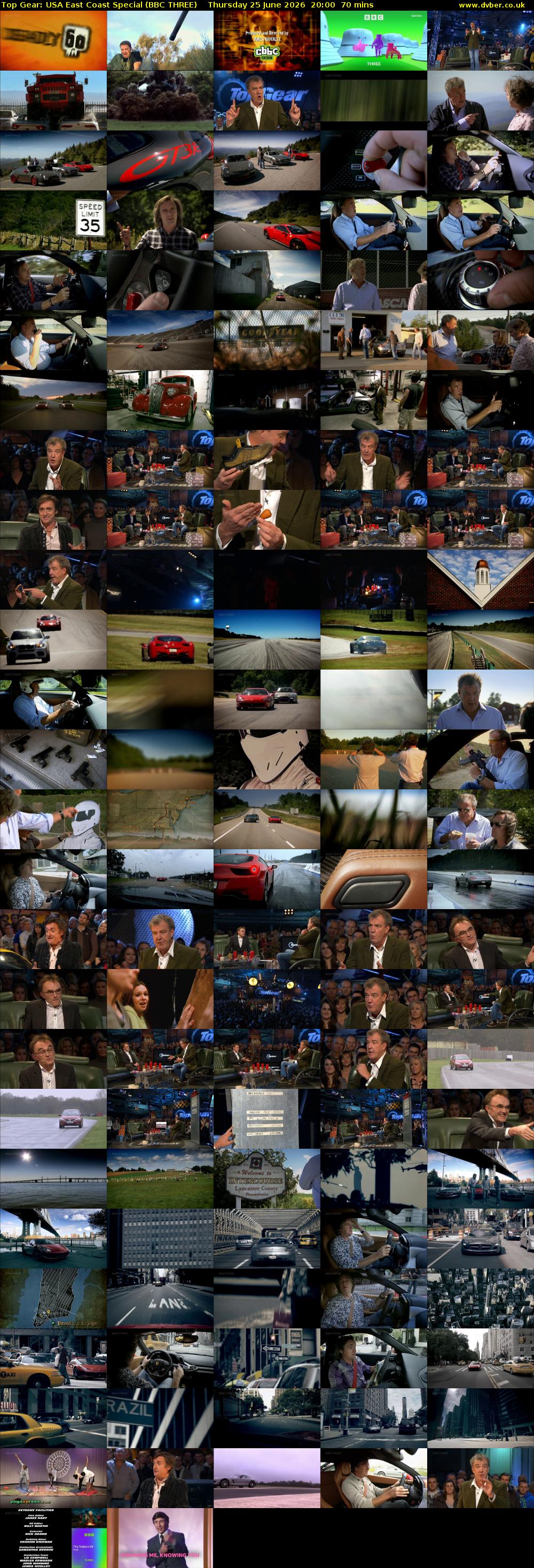 Top Gear: USA East Coast Special (BBC THREE) Thursday 25 June 2026 20:00 - 21:10