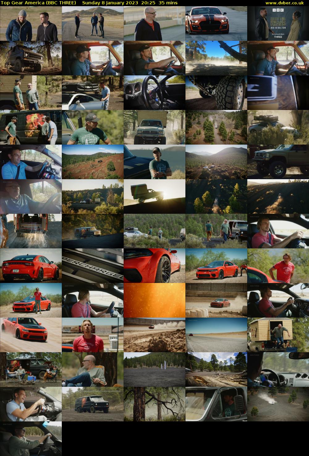 Top Gear America (BBC THREE) Sunday 8 January 2023 20:25 - 21:00