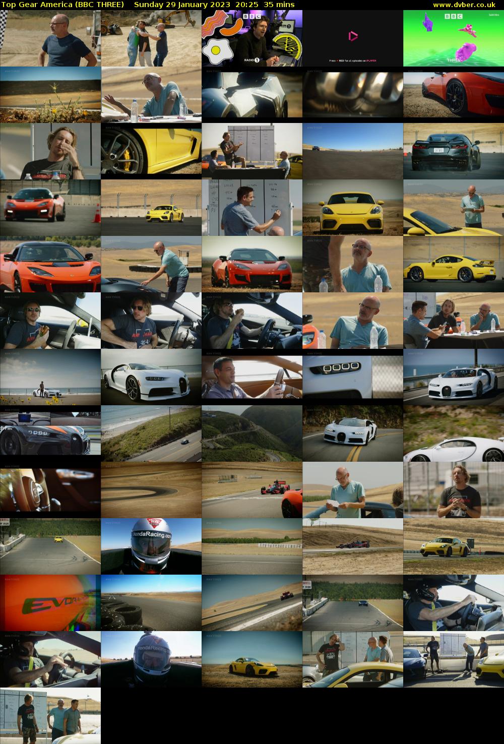 Top Gear America (BBC THREE) Sunday 29 January 2023 20:25 - 21:00