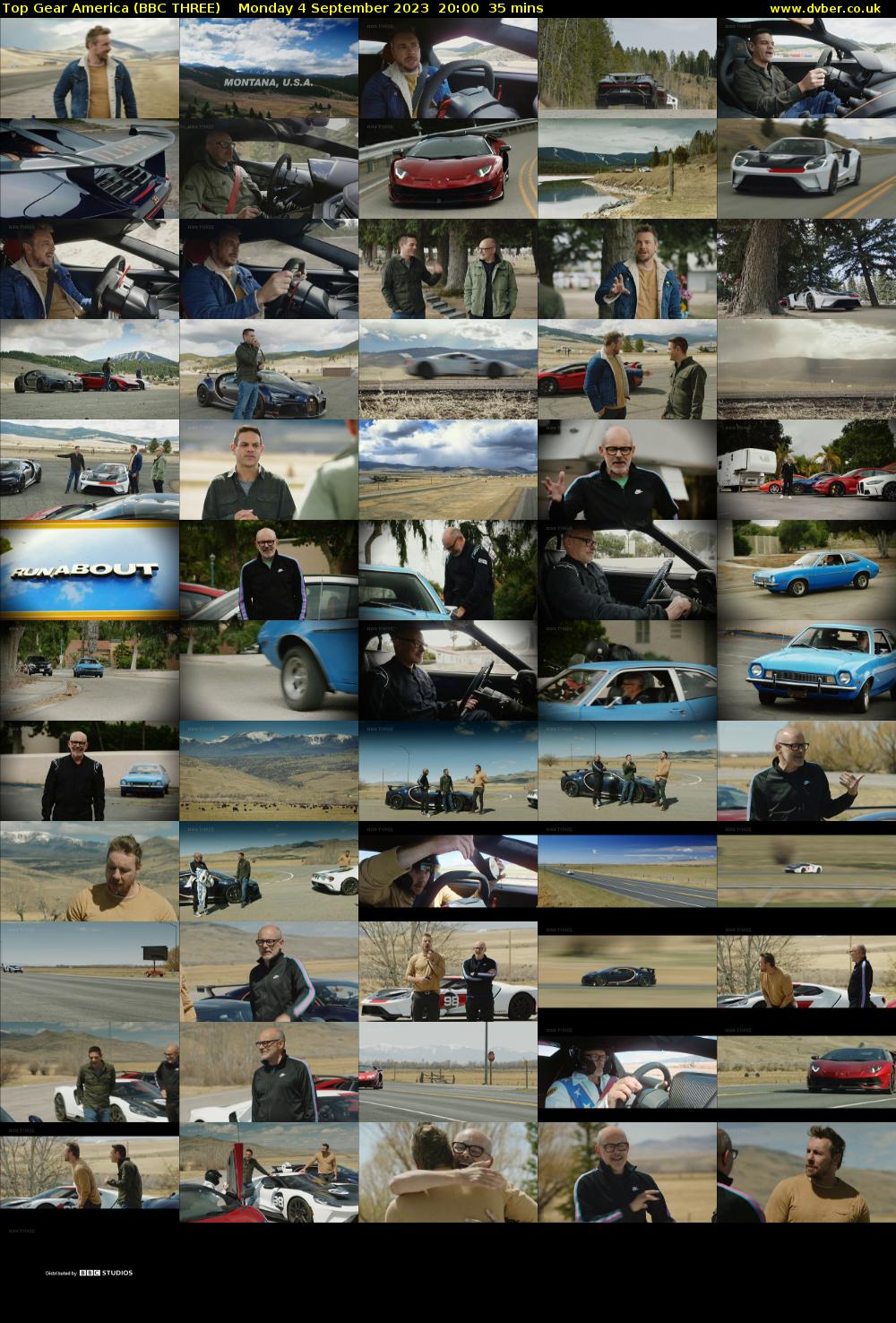 Top Gear America (BBC THREE) Monday 4 September 2023 20:00 - 20:35