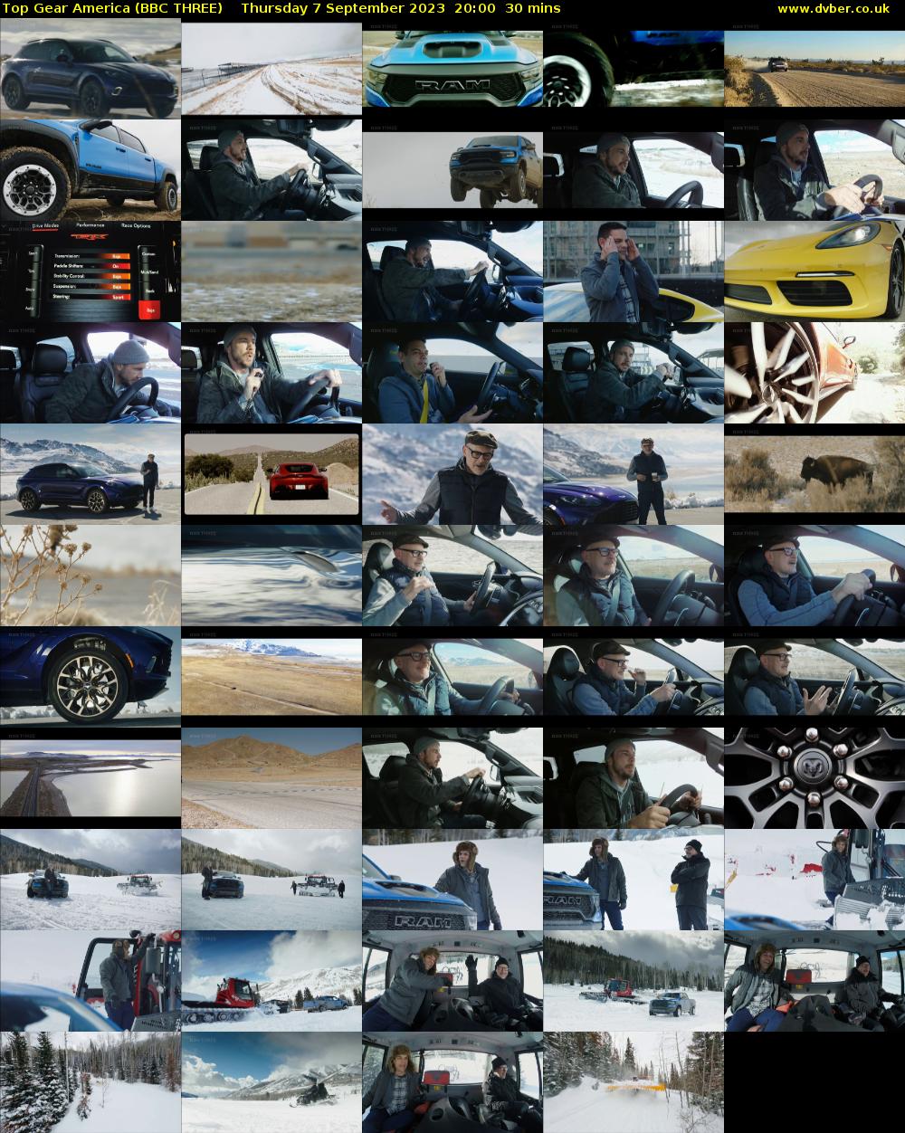 Top Gear America (BBC THREE) Thursday 7 September 2023 20:00 - 20:30