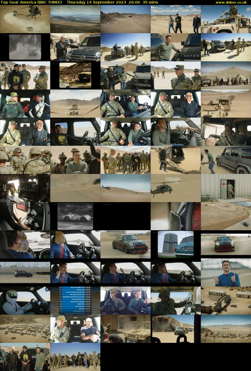 Top Gear America (BBC THREE) Thursday 14 September 2023 20:00 - 20:35