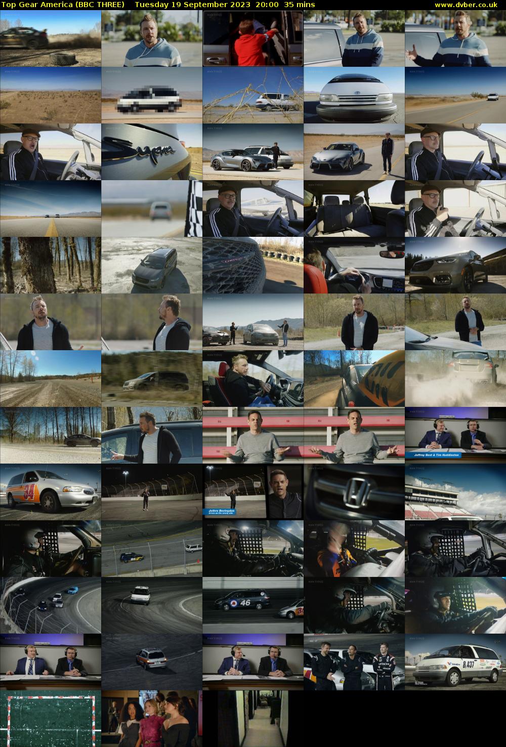 Top Gear America (BBC THREE) Tuesday 19 September 2023 20:00 - 20:35