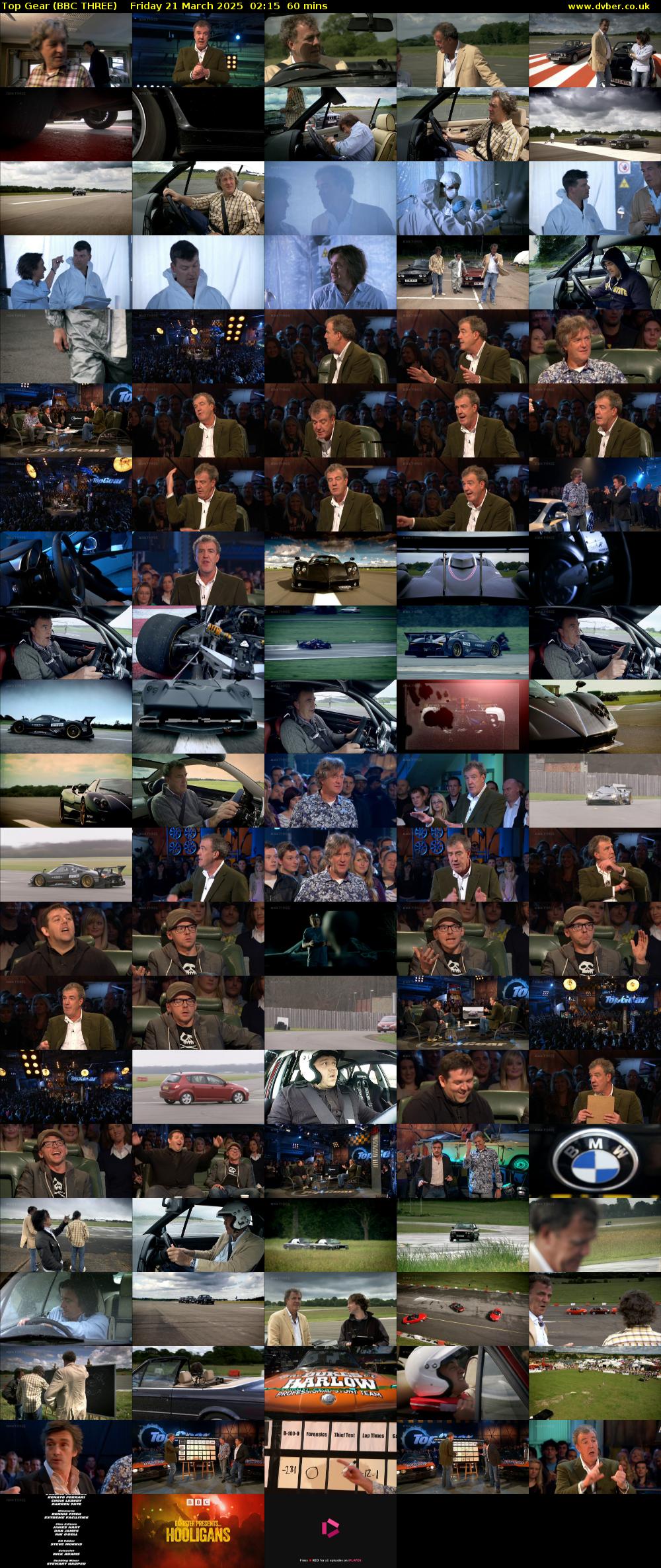 Top Gear (BBC THREE) Friday 21 March 2025 02:15 - 03:15
