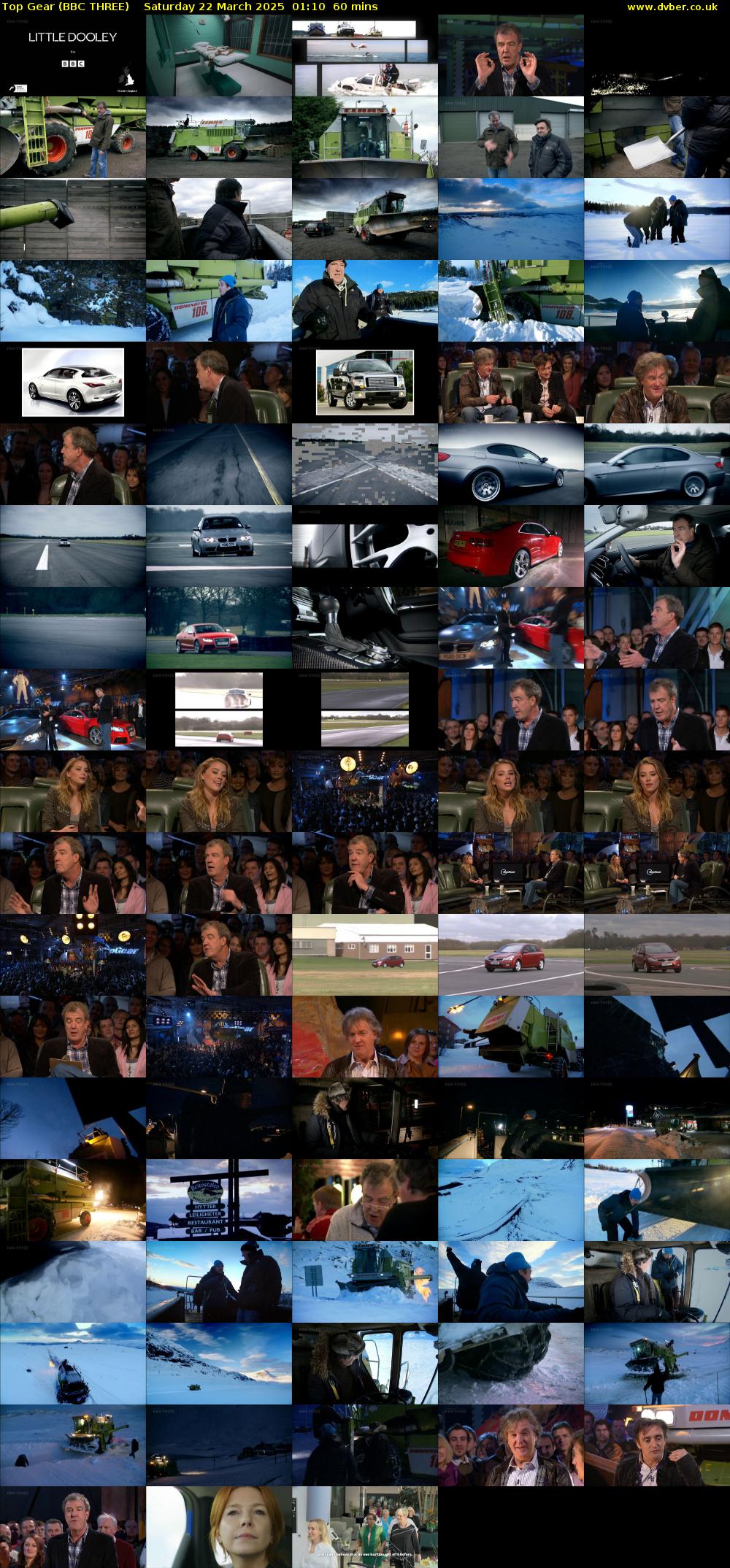 Top Gear (BBC THREE) Saturday 22 March 2025 01:10 - 02:10