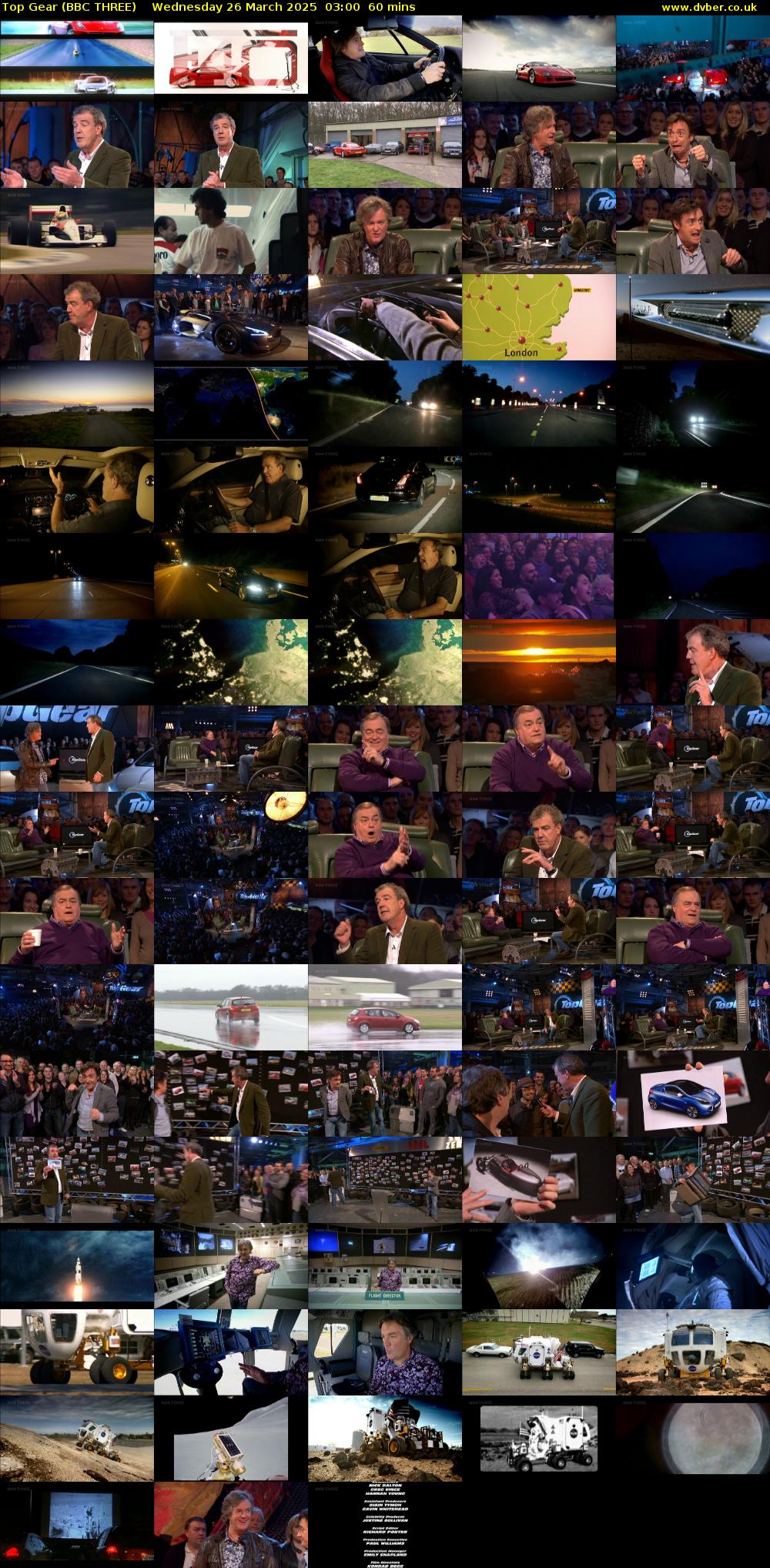 Top Gear (BBC THREE) Wednesday 26 March 2025 03:00 - 04:00