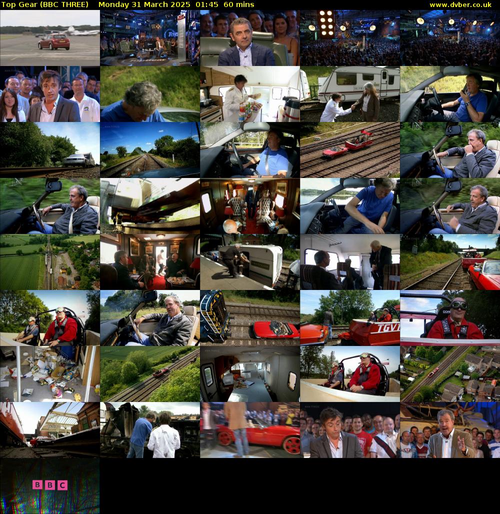 Top Gear (BBC THREE) Monday 31 March 2025 01:45 - 02:45