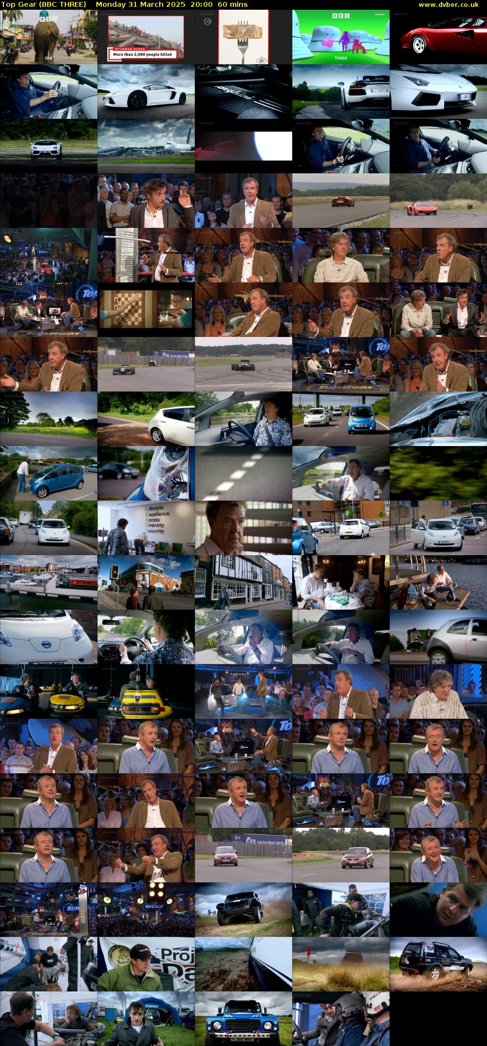 Top Gear (BBC THREE) Monday 31 March 2025 20:00 - 21:00