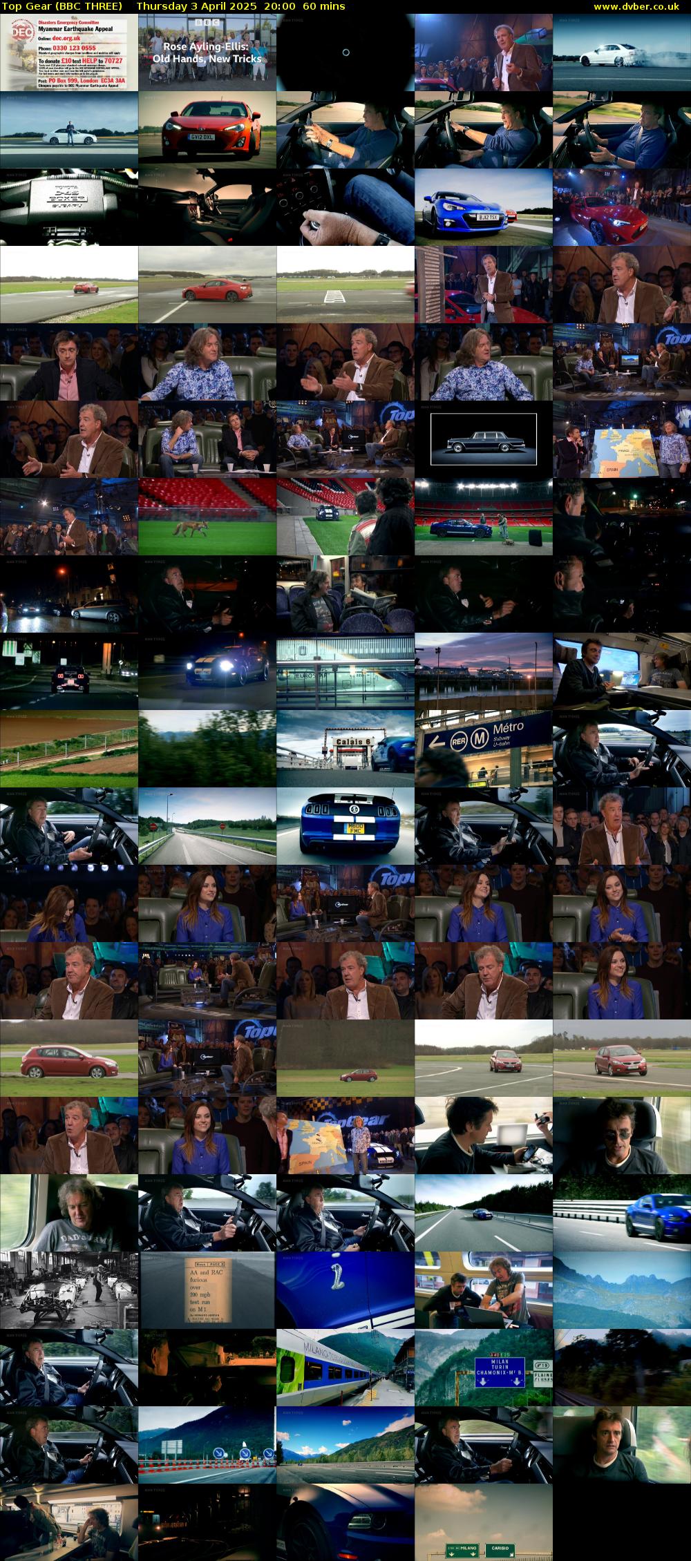 Top Gear (BBC THREE) Thursday 3 April 2025 20:00 - 21:00