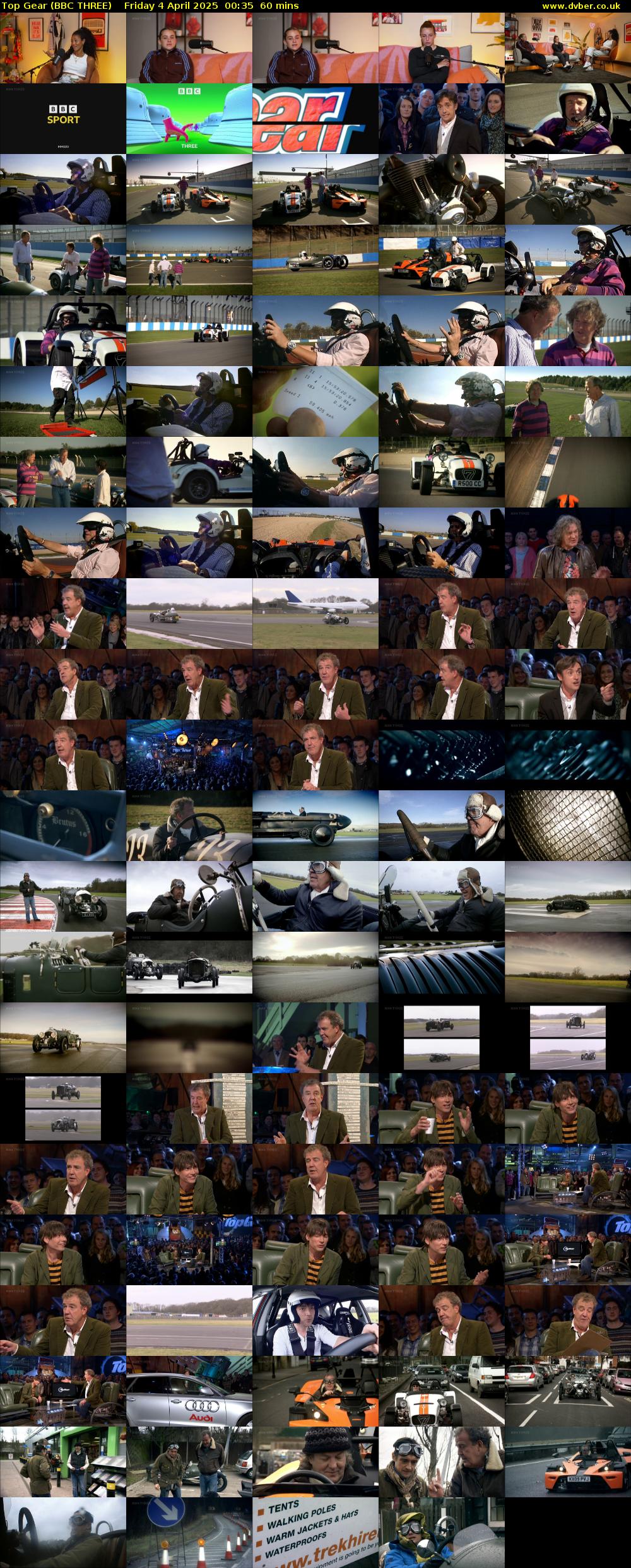 Top Gear (BBC THREE) Friday 4 April 2025 00:35 - 01:35