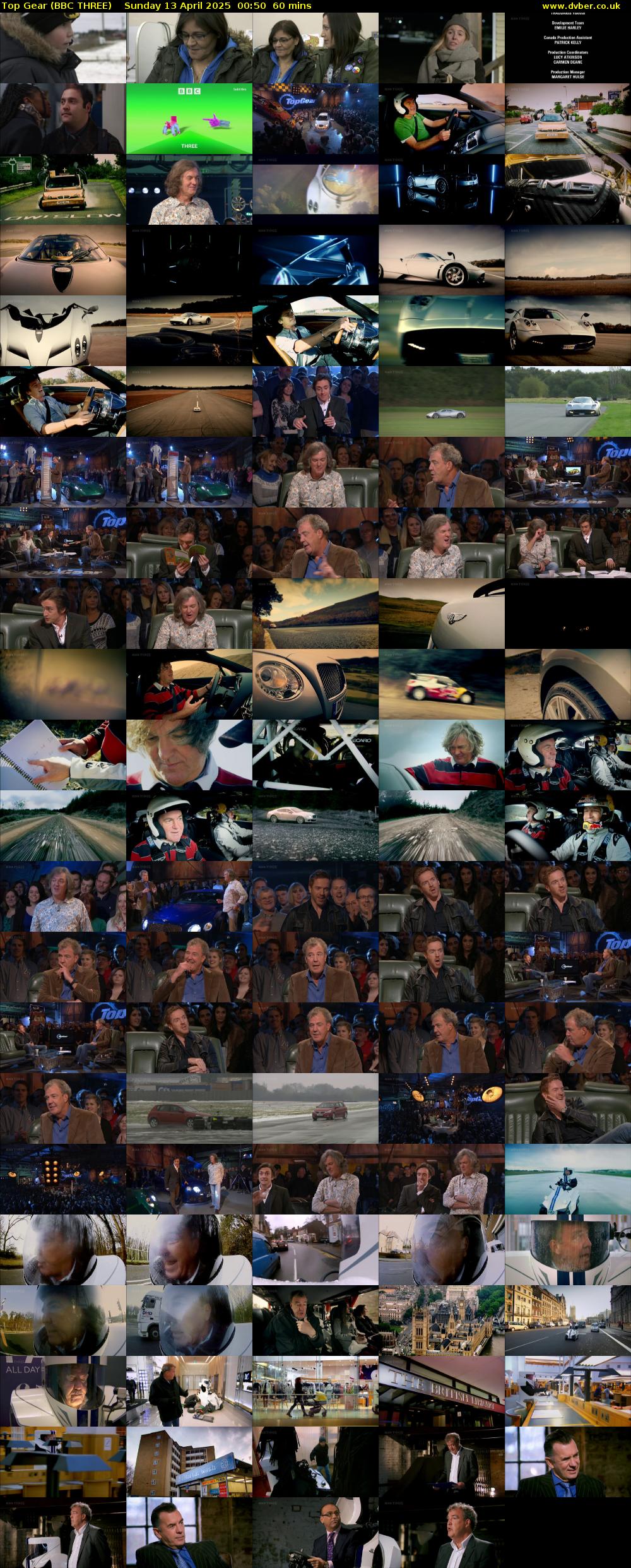 Top Gear (BBC THREE) Sunday 13 April 2025 00:50 - 01:50