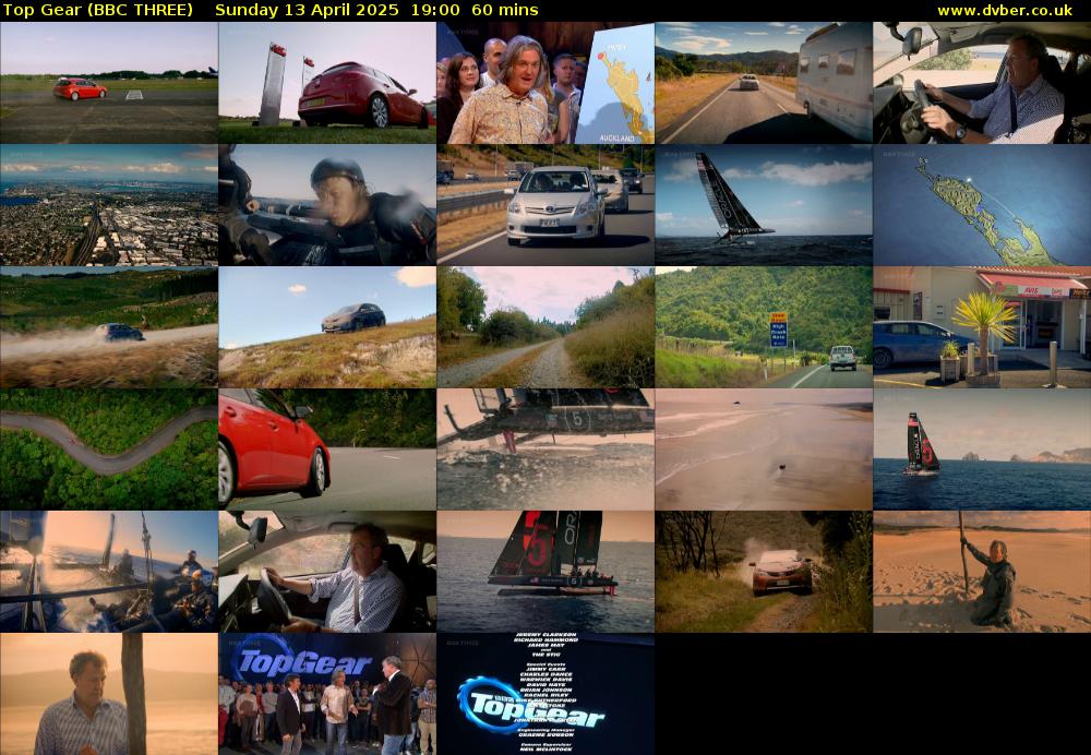 Top Gear (BBC THREE) Sunday 13 April 2025 19:00 - 20:00