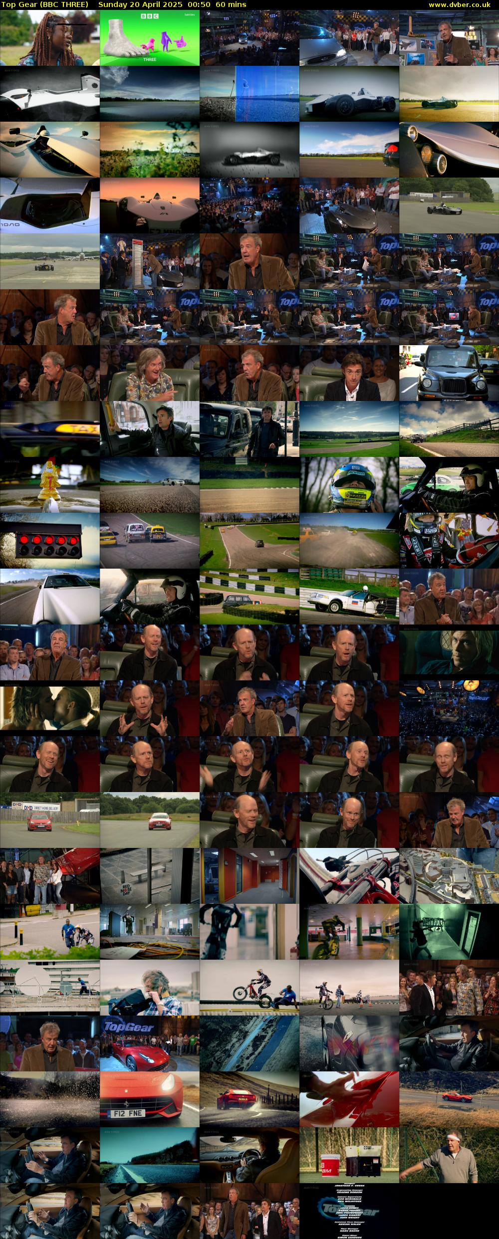 Top Gear (BBC THREE) Sunday 20 April 2025 00:50 - 01:50