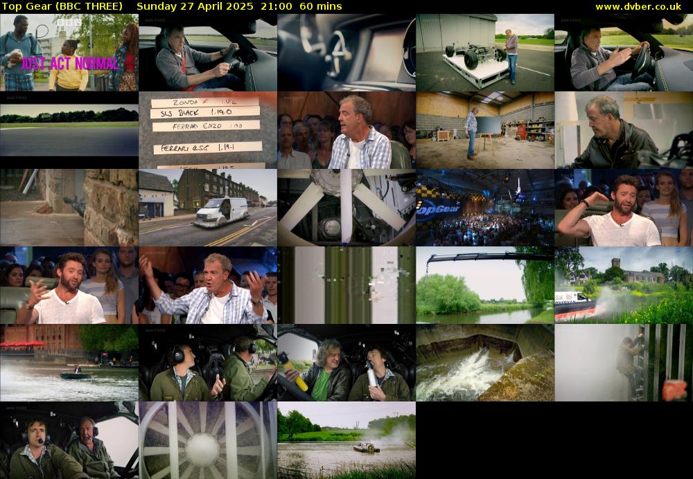 Top Gear (BBC THREE) Sunday 27 April 2025 21:00 - 22:00