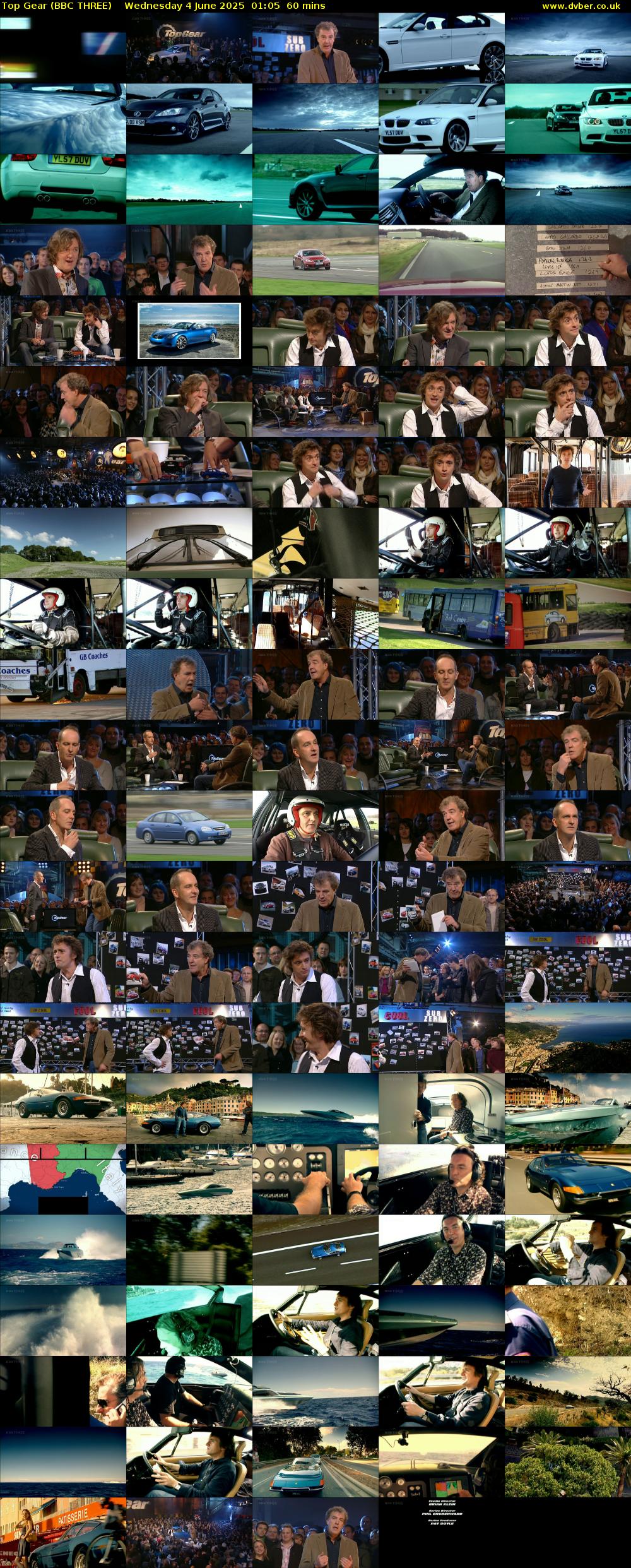 Top Gear (BBC THREE) Wednesday 4 June 2025 01:05 - 02:05