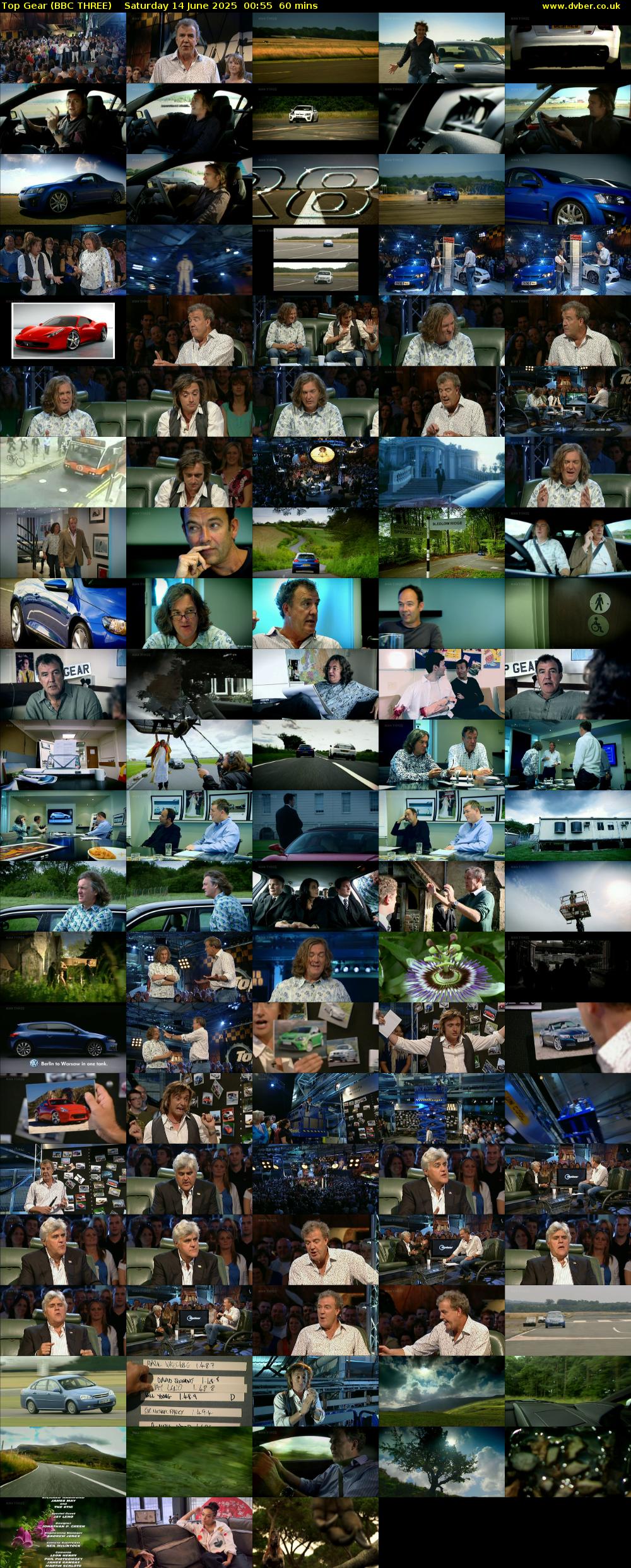 Top Gear (BBC THREE) Saturday 14 June 2025 00:55 - 01:55