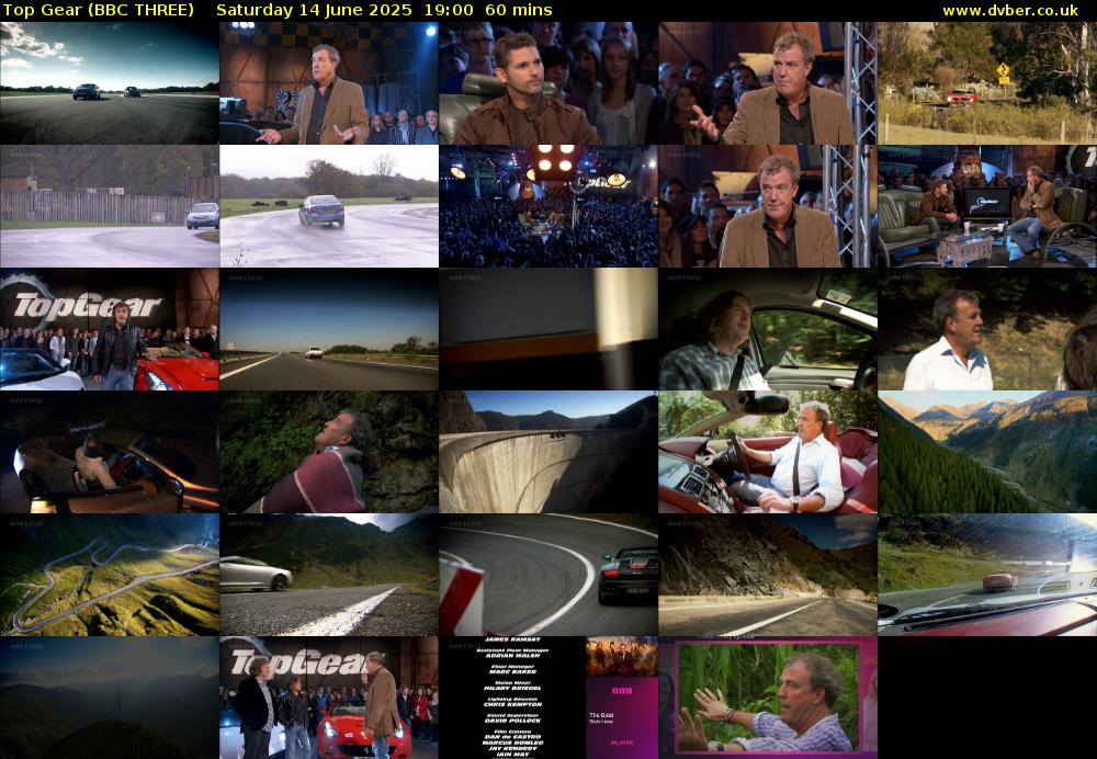 Top Gear (BBC THREE) Saturday 14 June 2025 19:00 - 20:00