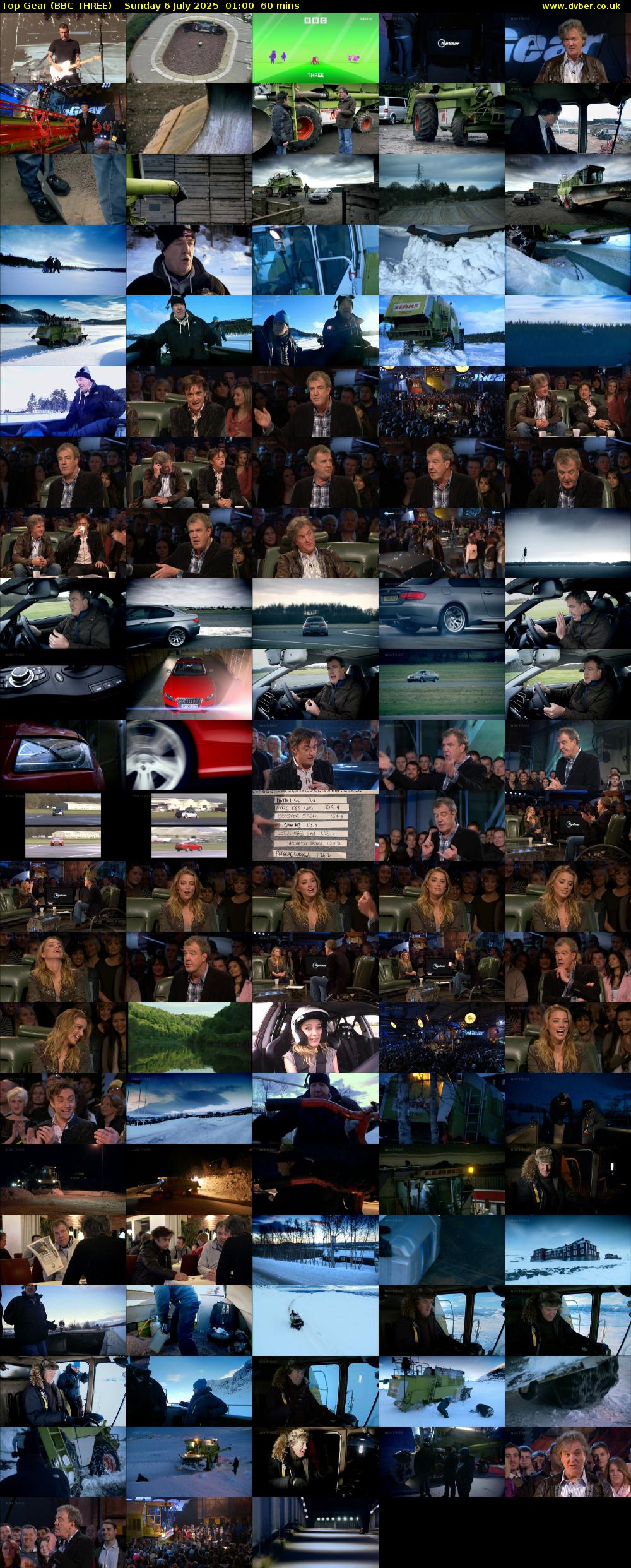 Top Gear (BBC THREE) Sunday 6 July 2025 01:00 - 02:00