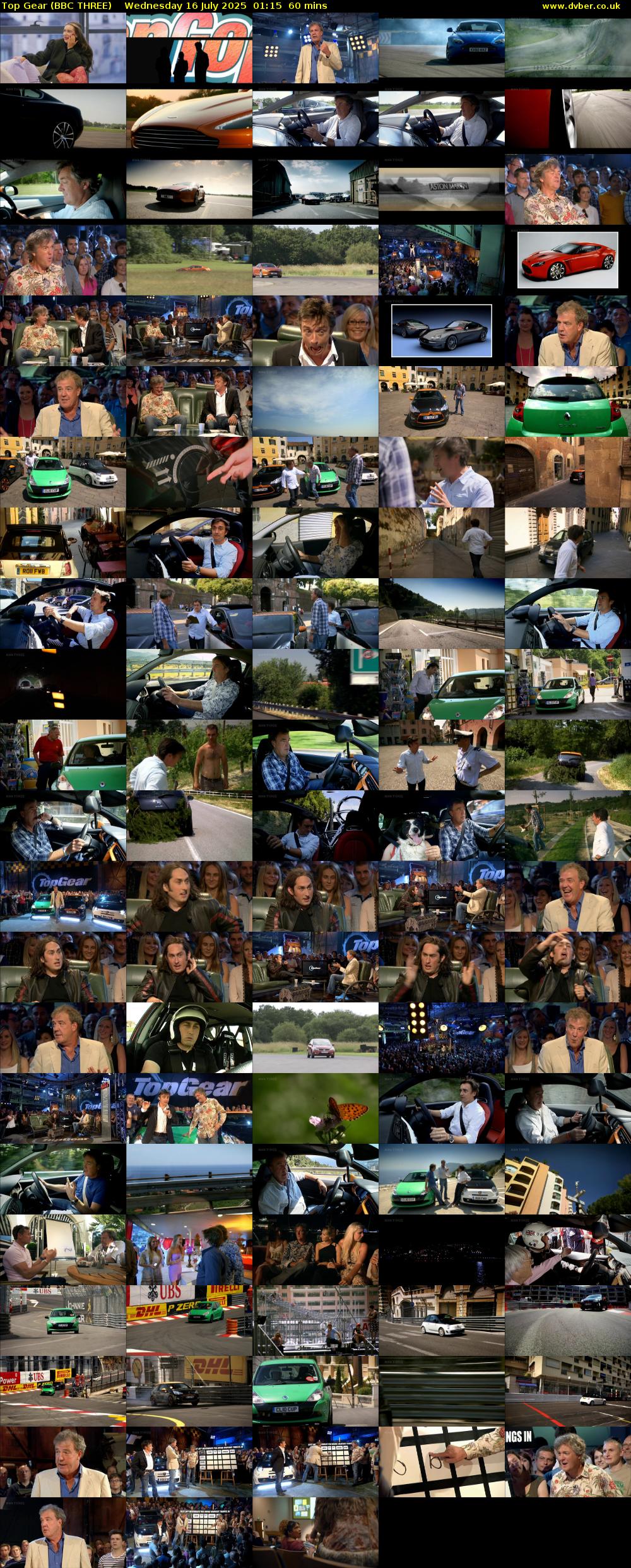 Top Gear (BBC THREE) Wednesday 16 July 2025 01:15 - 02:15