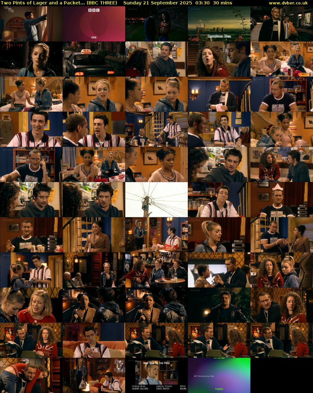 Two Pints of Lager and a Packet... (BBC THREE) Sunday 21 September 2025 03:30 - 04:00