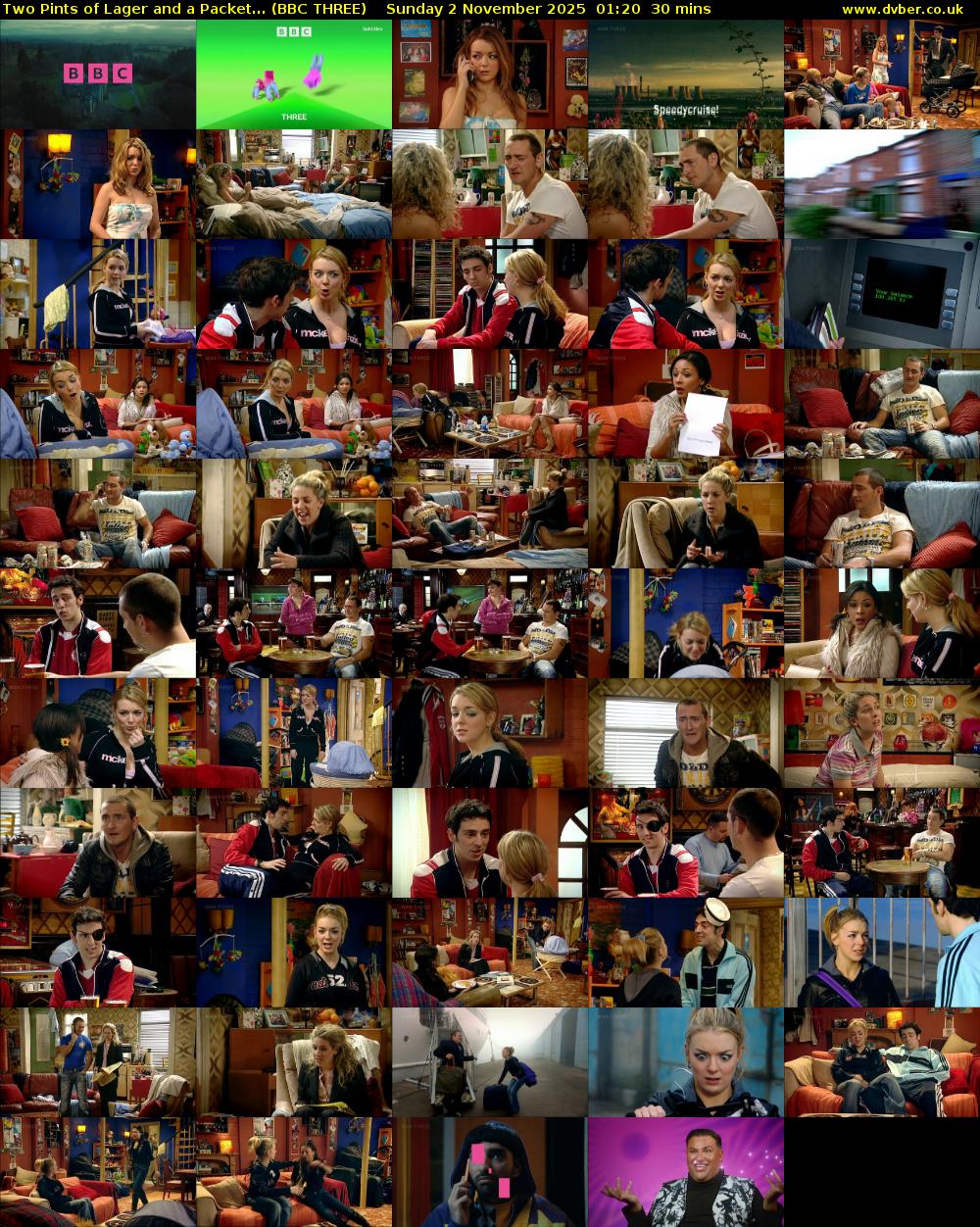 Two Pints of Lager and a Packet... (BBC THREE) Sunday 2 November 2025 01:20 - 01:50