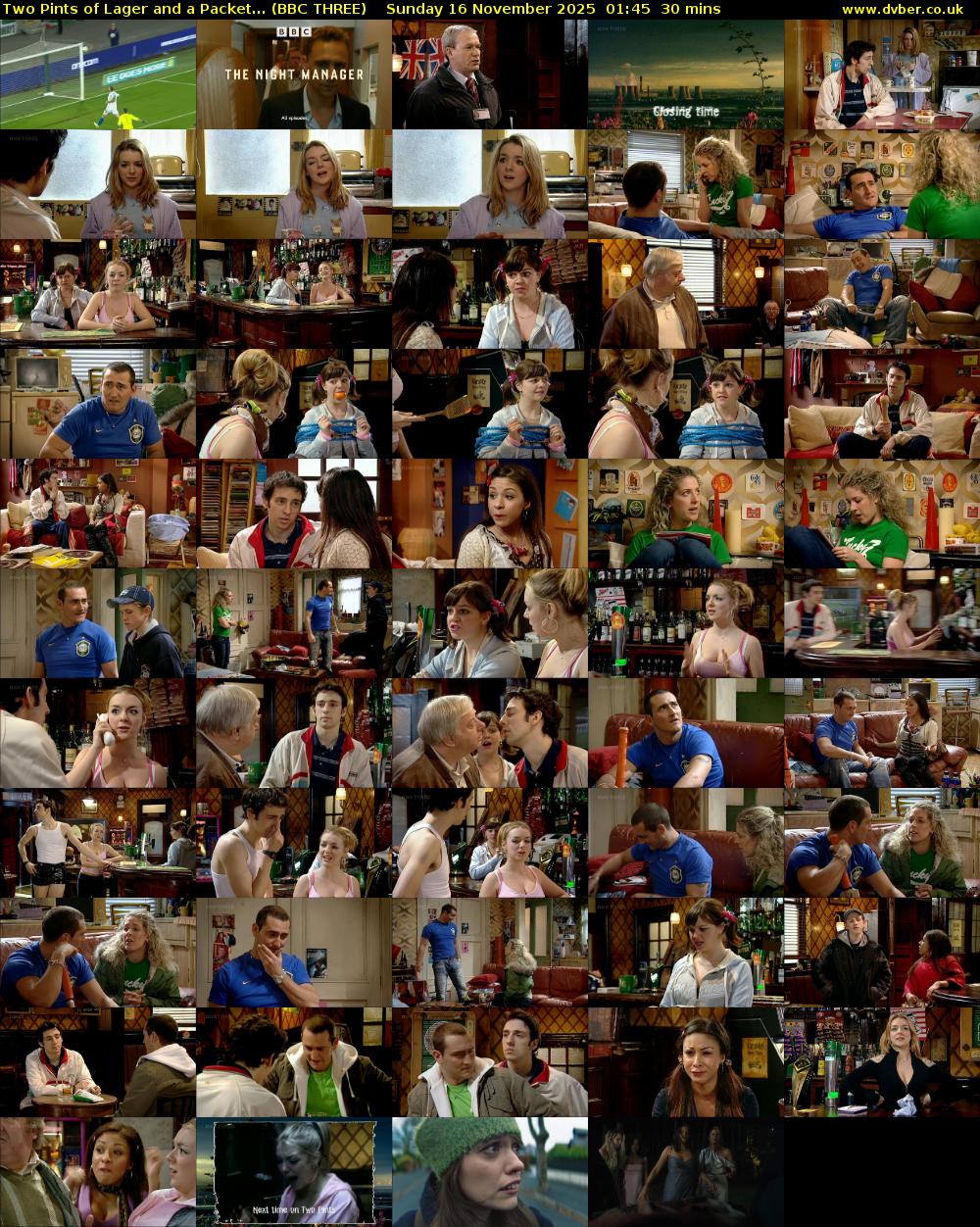 Two Pints of Lager and a Packet... (BBC THREE) Sunday 16 November 2025 01:45 - 02:15