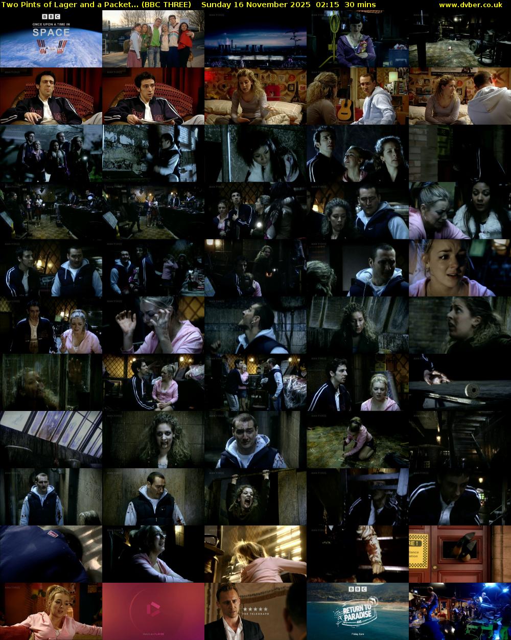 Two Pints of Lager and a Packet... (BBC THREE) Sunday 16 November 2025 02:15 - 02:45