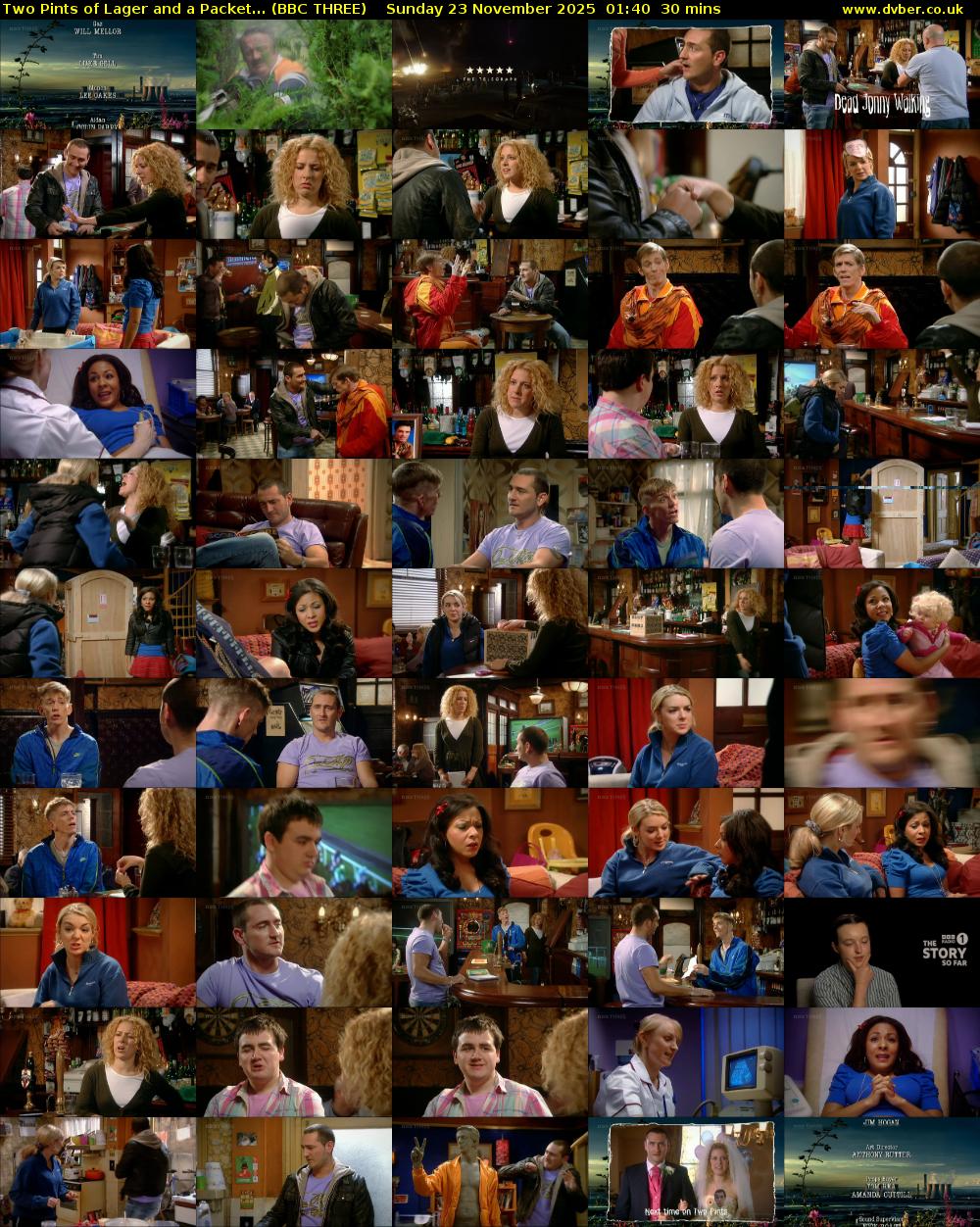 Two Pints of Lager and a Packet... (BBC THREE) Sunday 23 November 2025 01:40 - 02:10