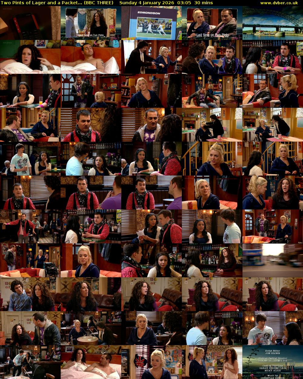 Two Pints of Lager and a Packet... (BBC THREE) Sunday 4 January 2026 03:05 - 03:35