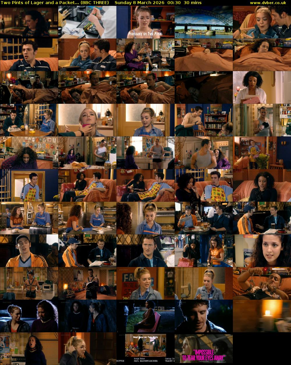 Two Pints of Lager and a Packet... (BBC THREE) Sunday 8 March 2026 00:30 - 01:00