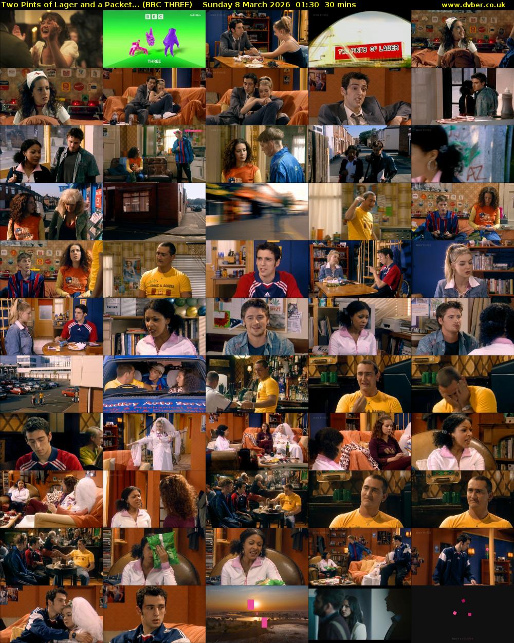 Two Pints of Lager and a Packet... (BBC THREE) Sunday 8 March 2026 01:30 - 02:00
